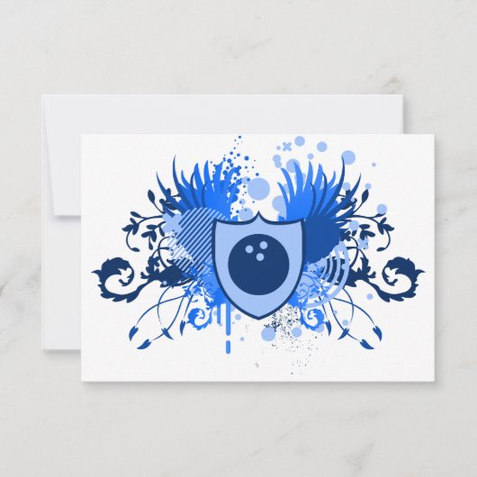 ハイハイ・ボウリングの紋章 招待状 (正面)