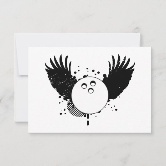 ハイハイ・ボウリングボール 招待状 (正面)