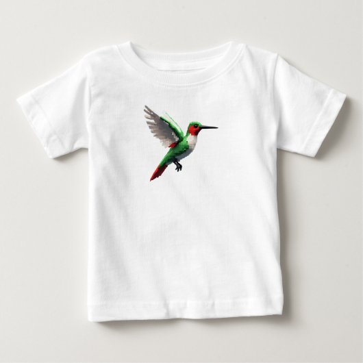 ハイハミングバードを飛ぶ ベビーTシャツ (正面)