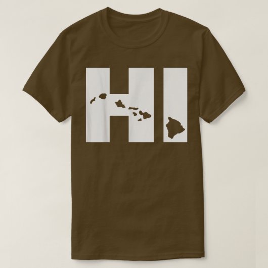 ハイハワイの地図1498 Tシャツ (デザイン正面)