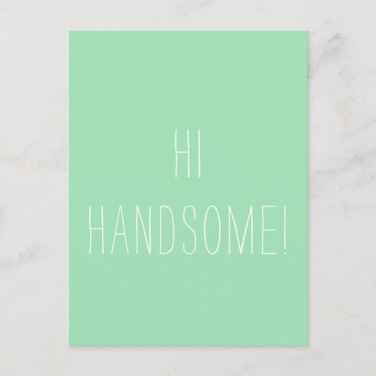 ハイハンサムなミントやる気を起こさせる友好芸術 ポストカード (正面)