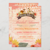 ハイバお洒落スター自転車ブライダルシャワー招待 招待状 (正面/裏面)