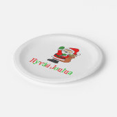 ハイバジュルアフィンランドクリスマスサンタ ペーパープレート (アングル)