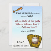 ハイバッター バッター バースデー ユニバーサルパーティ 招待状 (裏面)