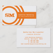 ハイバモダンスターの名刺（オレンジ） 名刺 (正面/裏面)