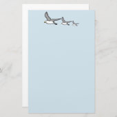 ハイバ飛んでいるーズデザイン 便箋 (正面/裏面)