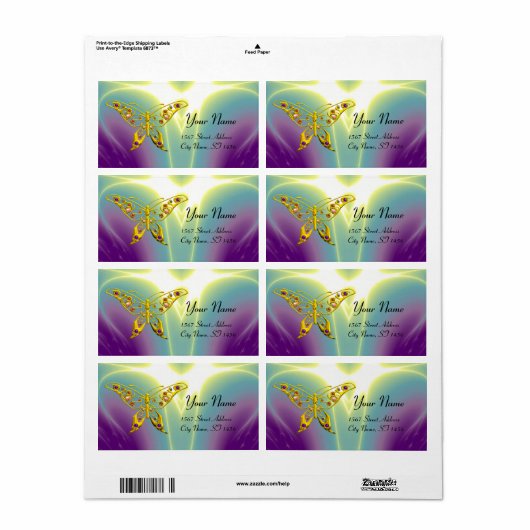 ハイパバタフライ ラベル (フルシート)