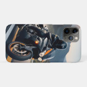 ハイパフォーマンスバイクに乗るオートバイ Case-Mate iPhoneケース (裏面(横))
