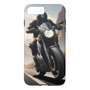 ハイパフォーマンスバイクに乗るオートバイ iPhone 8 PLUS/7 PLUSケース