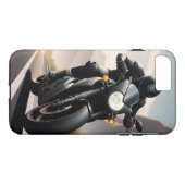 ハイパフォーマンスバイクに乗るオートバイ Case-Mate iPhoneケース (裏面(横))
