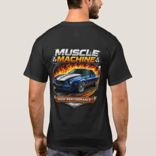 ハイパフォーマンス ビンテージカーアート Tシャツ