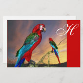 ハイパロッツ/レッドアラモノグラム 便箋 (正面/裏面)