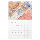 ハイパーインフレ通貨収集ウォールカレンダ カレンダー (2月 2027)