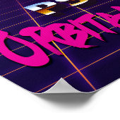 ハイパーカラーのサイケポスター ポスター (角)