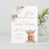 ハイパーキュートハイランドカウパーティー招待状 招待状 (スタンド正面)