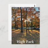 ハイパークの秋夕日のはがき ポストカード (正面/裏面)