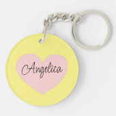 ハイパーソナライズされた・アンド・ハグ |ひまわり付きかわいい猫 キーホルダー (裏面)