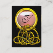 ハイパードラゴンパールモノグラムピンクブラックイエロー 名刺 (裏面)