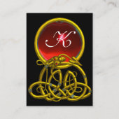 ハイパードラゴンルビーモノグラム赤黒黄 名刺 (裏面)