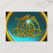 ハイパードラゴン,アクアマリン,明るい青 名刺 (裏面)