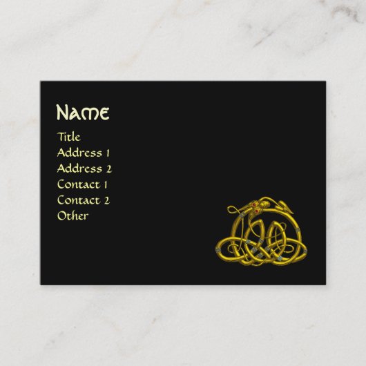 ハイパードラゴン，ブラック 名刺 (正面)