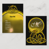 ハイパードラゴンTOPAZモノグラムブラックイエロー 名刺 (正面/裏面)