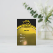 ハイパードラゴンTOPAZモノグラムブラックイエロー 名刺 (スタンド正面)