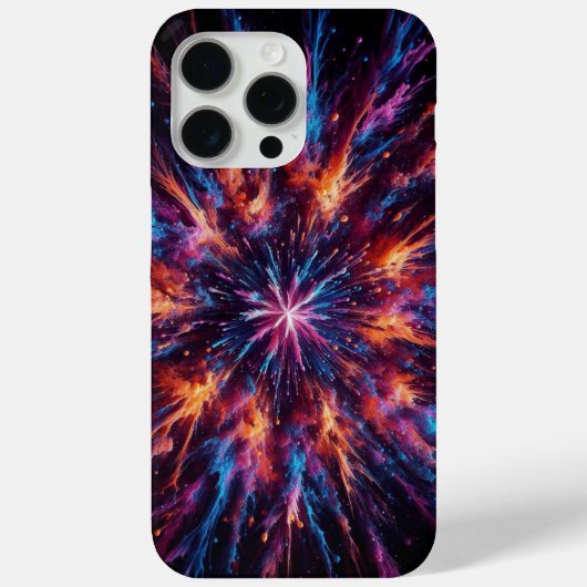 ハイパーノヴァ迷彩柄白熱［赤熱］光を放つ、カモフラージュ、スターバスト Case-Mate iPhoneケース (裏面)