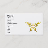ハイパーバタフライジュエルカラフル、宝石ホワイト 名刺 (正面)