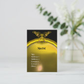 ハイパーバタフライトパーズモノグラム黒黄 名刺 (スタンド正面)