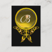 ハイパーバタフライトパーズモノグラム黒黄 名刺 (裏面)