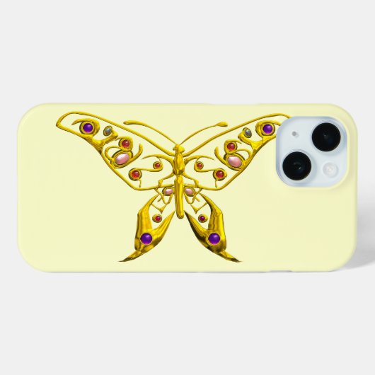 ハイパーバタフライ，クリーム Case-Mate iPhoneケース (裏面 (横))