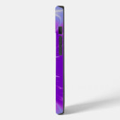 ハイパーバレンタインモノグラムピンク明るい赤紫色紫 Case-Mate iPhoneケース (裏面 / 左)