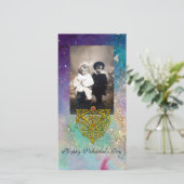 ハイパーバレンタイン、ブルーグリーン金ゴールドきらめき シーズンカード (スタンド正面)