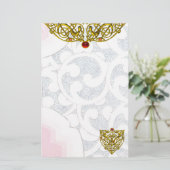 ハイパーバレンタイン、白 便箋 (スタンド正面)