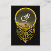 ハイパーバレンタインAGATEモノグラムイエローグレイブラック 名刺 (裏面)