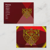 ハイパーバレンタインRUBY 2，赤 名刺 (正面/裏面)