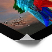 ハイパーパロット / 赤いアラ ポスター (角)