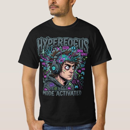 ハイパーフォーカスモード起動Tシャツ Tシャツ (正面)