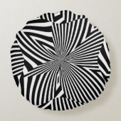 ハイパーブラックとホワイト ラウンドクッション (裏面)