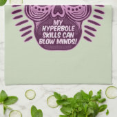 ハイパーボおもしろいル英語 キッチンタオル (折り畳み)