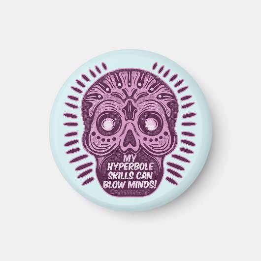 ハイパーボおもしろいル英語 マグネット (正面)