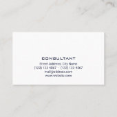 ハイパーミニマルでエレガントなモダン 名刺 (裏面)