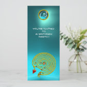 ハイパーラビリンス ,アクアマリンブルーと明るい黄色 招待状 (スタンド正面)