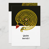 ハイパーラビリンス , 白黒 招待状 (正面/裏面)