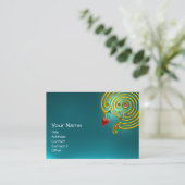 ハイパーラビリンスAQUAMARINE,黒の赤い黄色の青 名刺 (スタンド正面)