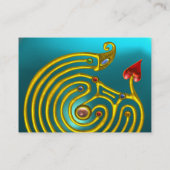 ハイパーラビリンスAQUAMARINE,黒の赤い黄色の青 名刺 (裏面)