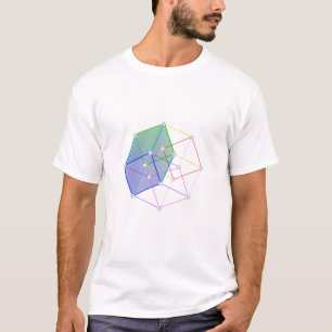 ハイパー立方体2 -- 4Dのクールな科学! Tシャツ