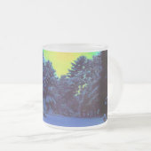 ハイパー色の冬 フロストグラスマグカップ (正面右)