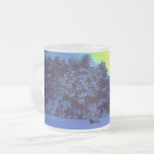 ハイパー色の冬 フロストグラスマグカップ (正面左)